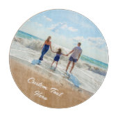 Personalisierte Textplatine für Ihr Foto Schneidebrett (Vorderseite)