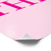 Personalisierte Textrahmen Kunstdruckminimale Digi Poster (Ecke)