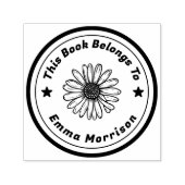 Personalisierte Textsonnenblume Permastempel (Design)