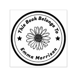 Personalisierte Textsonnenblume Permastempel