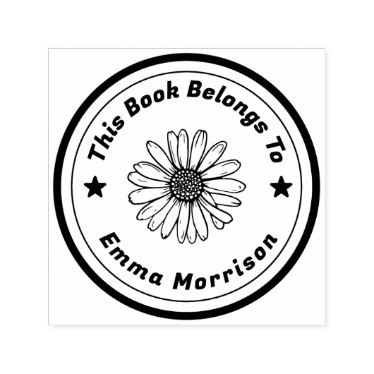 Personalisierte Textsonnenblume Permastempel (Design)