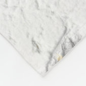 Personalisierte Texturweiß mit grauen Blume Fleecedecke (Ecke)