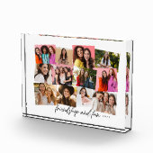 Personalisierte Textzeichenkollektion Fotoblock (Rechts)