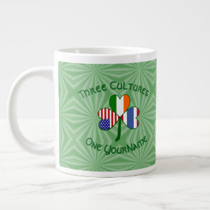 Personalisierte Thailändisch Irisch Amerikanische Jumbo-Tasse