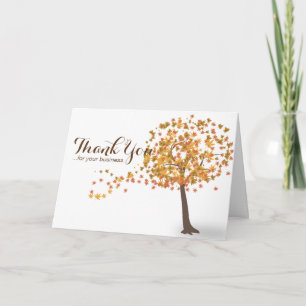 Personalisierte Thanksgiving-Karten - Herbstlaub-K Karte