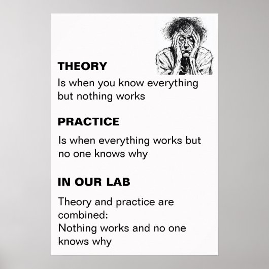 Personalisierte Theorie und Praxis Poster (Vorne)