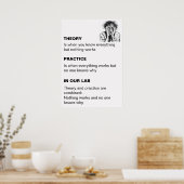 Personalisierte Theorie und Praxis Poster (Küche)