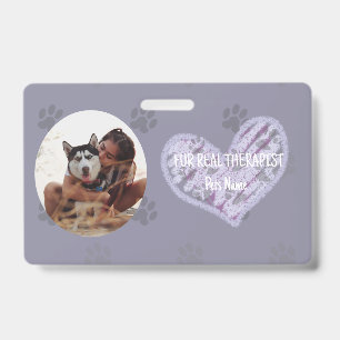 Personalisierte Therapie-Pet-ID mit Foto und Namen Ausweis