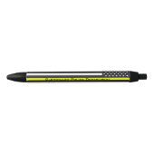 Personalisierte Thin-Yellow-Line-Flagge Kugelschreiber (Vorderseite)