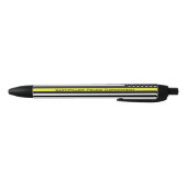 Personalisierte Thin-Yellow-Line-Flagge Kugelschreiber (Unterseite)