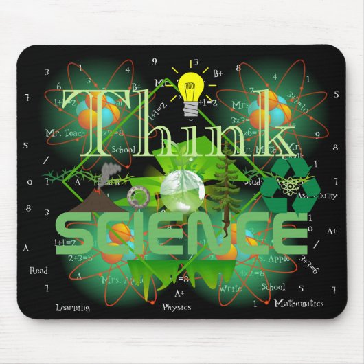 Personalisierte Think Science Mouse Pad Mousepad (Vorne)