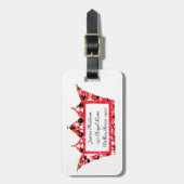 Personalisierte Tiara-Gepäckmarken (Königin) Gepäckanhänger (Vorderseite vertikal)