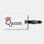 Personalisierte Tiara-Gepäckmarken (Königin) Gepäckanhänger (Rückseite horizontal)