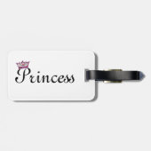 Personalisierte Tiara-Gepäckmarken (Prinzessin) Gepäckanhänger (Rückseite horizontal)
