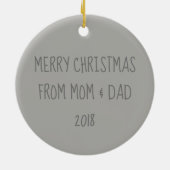 Personalisierte Tibetaner Pallas Keramik Ornament (Hinten)