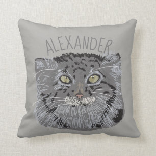 Personalisierte Tibeterkatze Grauwürfelpilz Kissen