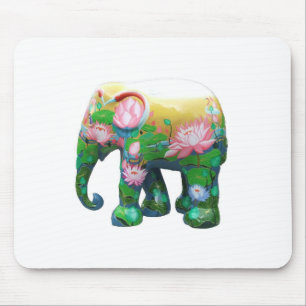 Personalisierte Tier-Safari-Jungle-Afrika-Blumen Mousepad
