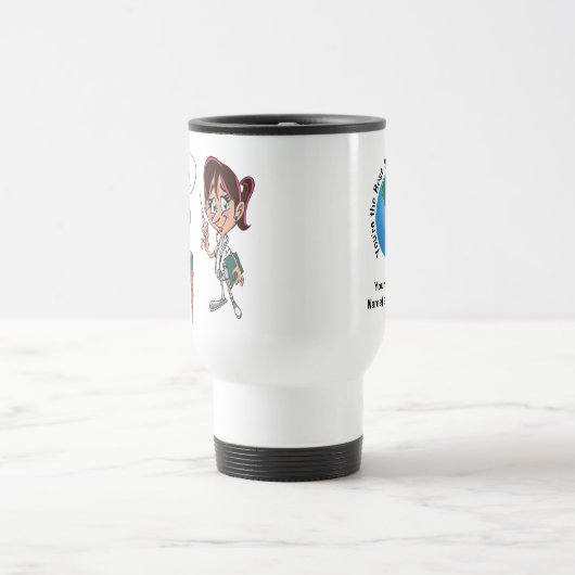 Personalisierte tierärztliche Geschenke IHR TEXT, Reisebecher (Mittel)