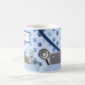 Personalisierte tierärztliche Gestaltung in hellbl Kaffeetasse (Mittel)