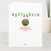 Personalisierte Tierärztliche Weihnachtskarten Män Karte (Rückseite)