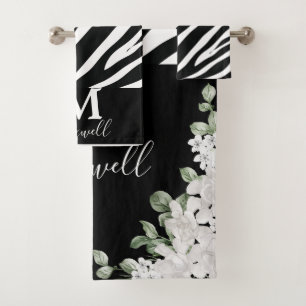Personalisierte Tierausdruck Badhandtuch Set