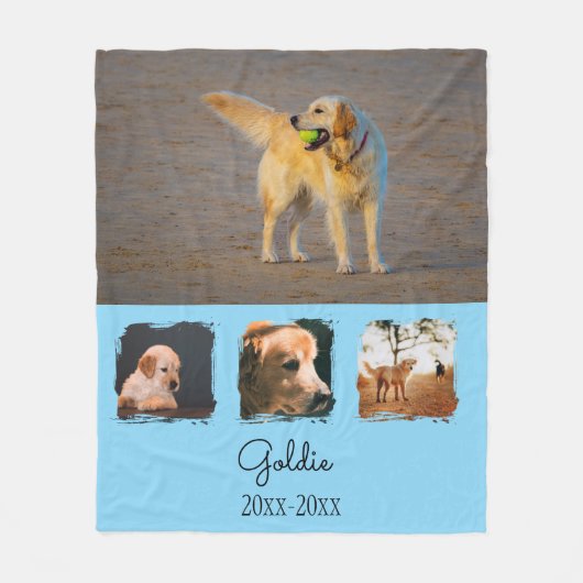 Personalisierte Tierdecke Fleecedecke (Vorderseite)