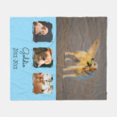 Personalisierte Tierdecke Fleecedecke (Vorderseite (Horizontal))