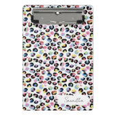 Personalisierte Tierdruckabfrage Mini-Zwischenabla Mini Klemmbrett (Vorderseite)