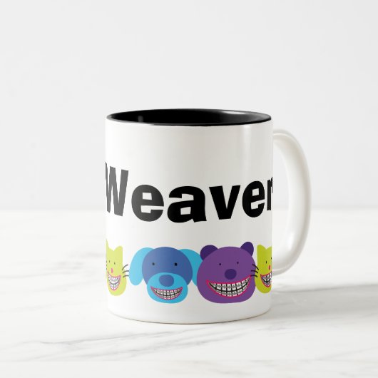 Personalisierte Tiere in KlammernOrthodontists Zweifarbige Tasse (VorderseiteRechts)