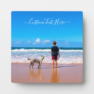 Personalisierte Tierfoto-Tafel mit individuellem T Fotoplatte