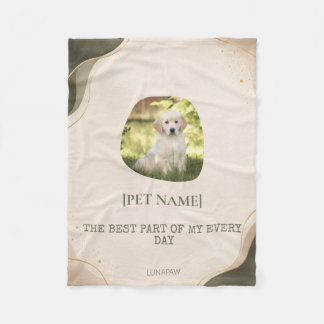 Personalisierte Tierporträt-Plüschdecke Fleecedecke