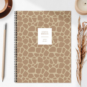 Personalisierte Tierprint-Giraffenflecken 2022  Planer