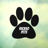 Personalisierte Tierwerbung Riesenpfau Fensteraufkleber (Blatt 3)