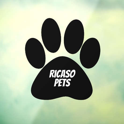 Personalisierte Tierwerbung Riesenpfau Fensteraufkleber (Blatt 3)