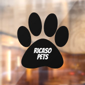 Personalisierte Tierwerbung Riesenpfau Fensteraufkleber (Blatt 2)