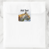Personalisierte Tiger Digital Art Sticker (Tasche)