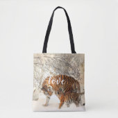 Personalisierte Tiger-Familie Tasche (Vorderseite)