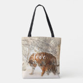 Personalisierte Tiger-Familie Tasche (Rückseite)