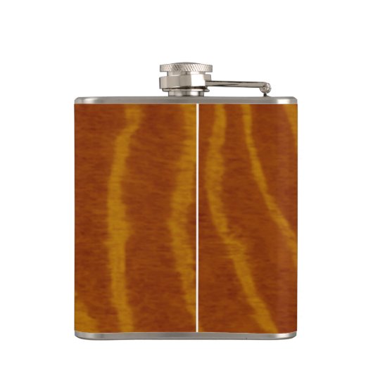 Personalisierte Tiger-Flasche Flachmann (Rückseite)