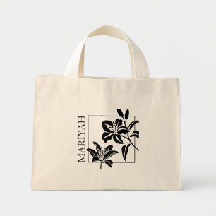 Personalisierte Tiger-Lily Mini-Tasche Mini Stoffbeutel