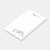 Personalisierte Tiger-Noten Post-it Klebezettel (angewinkelt)