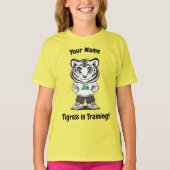 Personalisierte Tigress - "Tigress in Training" T-Shirt (Vorderseite)