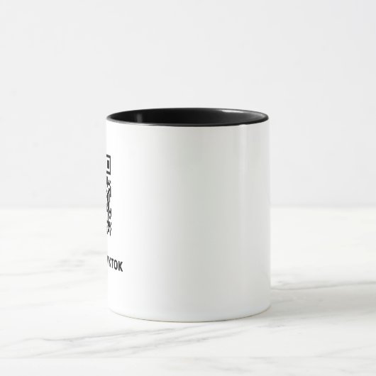Personalisierte TikTok-Tasse mit QR-Code Tasse (Zentrum)