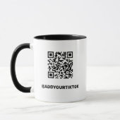 Personalisierte TikTok-Tasse mit QR-Code Tasse (Links)