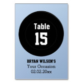 Personalisierte Tischnummern Eishockey-Thema (Rückseite)