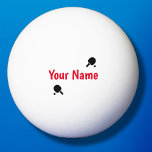 Personalisierte Tischtennisbälle für Tischtennis Tischtennisball<br><div class="desc">Schwarzweiß Pong Tischtennisball</div>