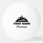 Personalisierte Tischtennisbälle mit Berglogo Tischtennisball (Vorderseite)