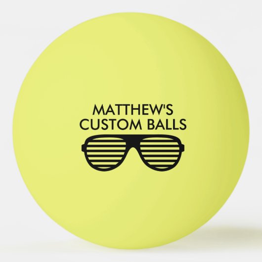 Personalisierte Tischtennisplatte Tischtennisball (Vorderseite)