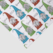 Personalisierte Tissue Sheets von Weihnachtsgnomen Seidenpapier (Ausschnitt)