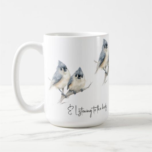 Personalisierte Titmaus Kaffeetasse (Links)